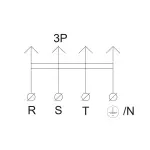 Вилка каучукова 3Р+РЕ 25А IP44 АСКО - Зображення 5
