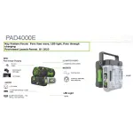 EGO Інвертор PAD5000E, 56В-220В, 400Вт, LED-ліхтар, 3 USB порта