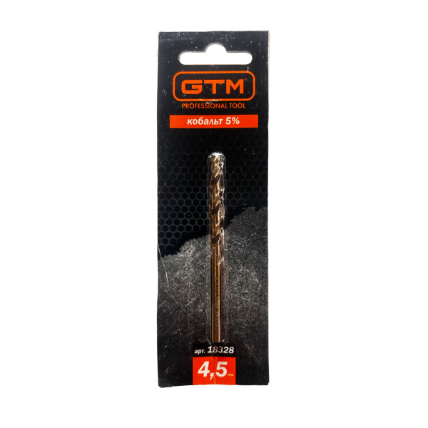GTM Свердло 4,5мм HSS-CO5