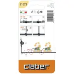 Claber Трійник 16мм для крапельної трубки 1/4" (2шт), бл. - Зображення 4