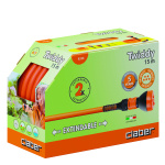 Claber Шланг поливальний пружинний 1/2" TWIDDY 15м, з конекторами і розпилювачем
