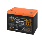 Акумулятор LP LiFePO4 12,8V - 100 Ah (1280Wh) (BMS 100A/50А) пластик для ДБЖ - Зображення 2