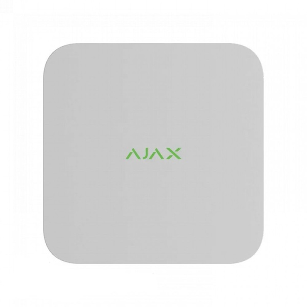 Мережевий відеореєстратор Ajax NVR (8ch) white, роздільна здатність до 4К, підтримка ONVIF/RTSP, декодування H.265/H.264, ємність до 16Тб