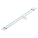 Стяжка вантажу MASTERTOOL гумова Ø 8 мм 150 см набір 2 шт 81-0323 - Зображення 2