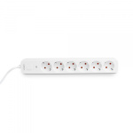 Мережевий подовжувач VIDEX ONCORD з/з 6п 3м (3x1.5мм) з кнопкою White - Зображення 4