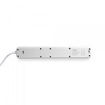 Мережевий подовжувач VIDEX ONCORD з/з 6п 3м (3x1.5мм) з кнопкою White - Зображення 5