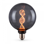 LED лампа VIDEX Filament VL-DNA-G125-S 3.5W E27 1800K Smoky - Зображення 2