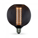 LED лампа VIDEX Filament VL-DBMC125150 4W E27 1800K Black Chainmail style - Зображення 2