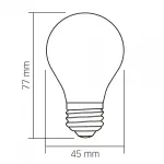 LED лампа VIDEX Filament VL-DG45MO 4W E27 3000K Porcelain dimmable - Зображення 3