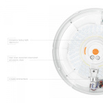 LED Світильник аварійний накладний з датчиком руху VIDEX 30W 2700-6500K 220V - Зображення 4