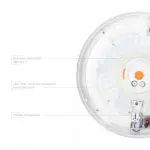 LED Світильник аварійний накладний з датчиком руху VIDEX 30W 2700-6500K 220V - Зображення 4