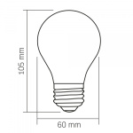 LED лампа VIDEX Filament VL-DA60MO 4W E27 3000K Porcelain dimmable - Зображення 3