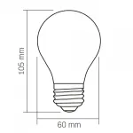 LED лампа VIDEX Filament VL-DA60MO 4W E27 3000K Porcelain dimmable - Зображення 3