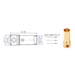 Конектори AMASS GC3510 3.5MM Female 3шт - Зображення 4