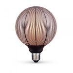 LED лампа VIDEX Filament VL-DG125BN 6W E27 1800K Black Magician pine needles - Зображення 2