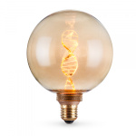 LED лампа VIDEX Filament VL-DNA-G125-A 3.5W E27 1800K Amber - Зображення 2