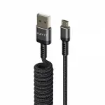 Кабель спіральний Micro USB HAVIT HV-CB6250 2.4A 1.5м - Зображення 2