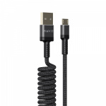 Кабель спіральний Micro USB HAVIT HV-CB6250 2.4A 1.5м - Зображення 3