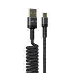 Кабель спіральний Micro USB HAVIT HV-CB6250 2.4A 1.5м - Зображення 3
