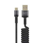 Кабель спіральний Micro USB HAVIT HV-CB6250 2.4A 1.5м - Зображення 4