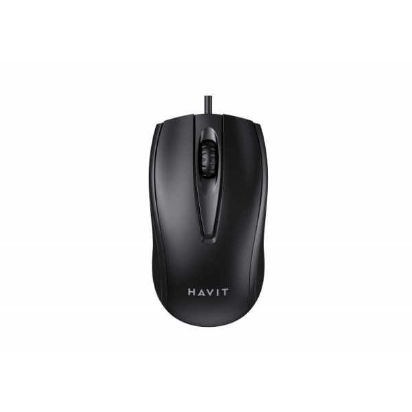 Дротова миша HAVIT HV-MS871 USB Black (1200 DPI, 3 кл)