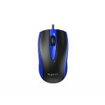 Дротова миша HAVIT HV-MS871 USB Blue (1200 DPI, 3 кл)