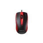 Дротова миша HAVIT HV-MS871 USB Red (1200 DPI, 3 кл)