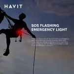 Багатофункціональний ліхтар для кемпінгу HAVIT HV-S006 3W 300Lm - Зображення 7