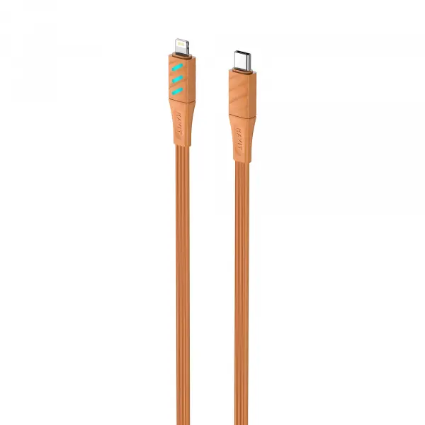 Кабель USB-C - Lightning HAVIT HV-CB6255 PD27W 1м з LED індикатором Orange