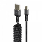 Кабель спіральний USB Type-C HAVIT HV-CB6252 2.4A 1.5м - Зображення 2