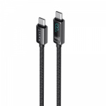 Кабель Type-C to Type-C HAVIT HV-CB6247 PD100W 5A 2м з LED екраном