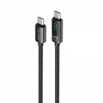 Кабель Type-C to Type-C HAVIT HV-CB6247 PD100W 5A 2м з LED екраном