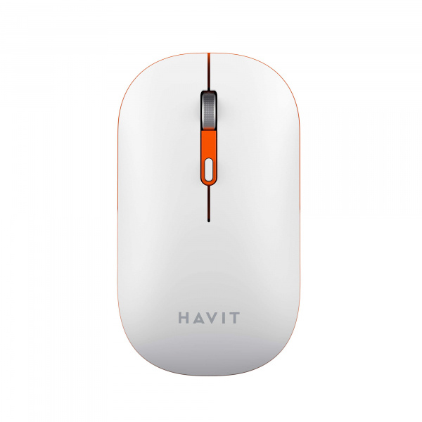 Бездротова миша дворежимна HAVIT HV-MS60WB White (2.4GHz + BT5.1)