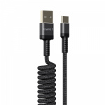 Кабель спіральний USB Type-C HAVIT HV-CB6252 2.4A 1.5м - Зображення 3