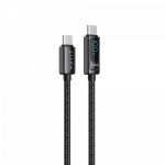 Кабель Type-C to Type-C HAVIT HV-CB6247 PD100W 5A 2м з LED екраном - Зображення 2