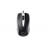 Дротова миша HAVIT HV-MS871 USB Gray (1200 DPI, 3 кл)