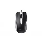 Дротова миша HAVIT HV-MS871 USB Gray (1200 DPI, 3 кл)