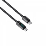 Кабель Type-C to Type-C HAVIT HV-CB6247 PD100W 5A 2м з LED екраном - Зображення 5