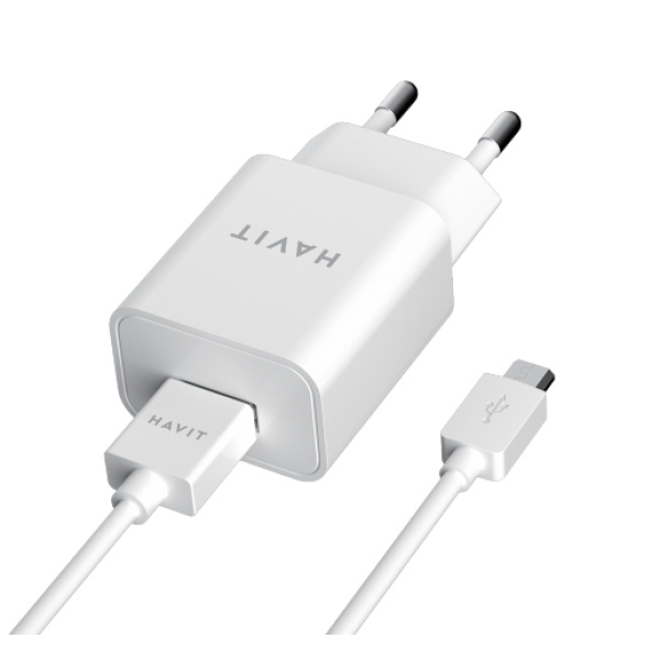 Зарядний пристрій HAVIT HV-ST111 USB з кабелем Micro USB