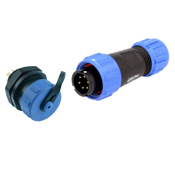 Конектори WEIPU тато SP1310/P6 + мама SP1312/S6 IP68 пара