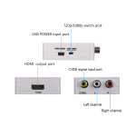 Конвертер відеосигналу ReadyToSky MINI AV RCA - HDMI - Зображення 3