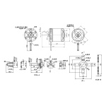 Мотор SunnySky X2820 V3 KV860 3-4S для літаків - Зображення 5