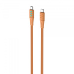 Кабель USB-C to USB-C HAVIT HV-CB6254 PD60W 3A 1м з LED індикатором Orange