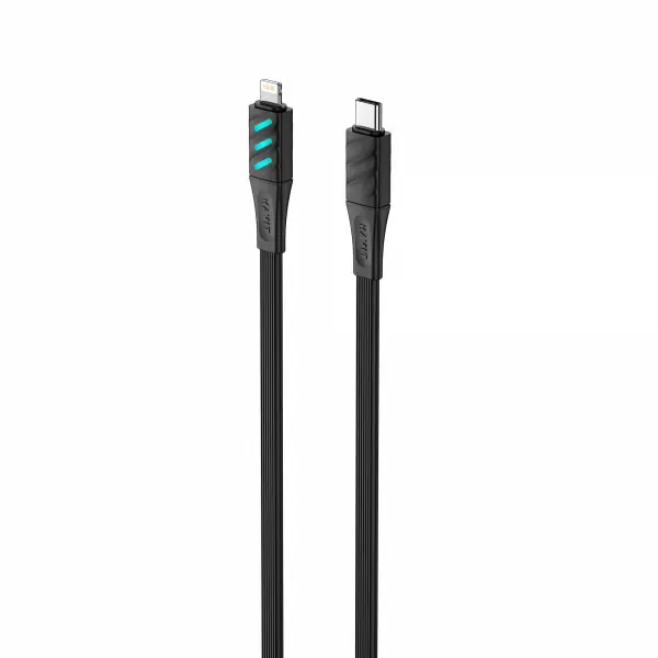 Кабель Type-C - Lightning HAVIT HV-CB6255 PD27W 1м з LED індикатором