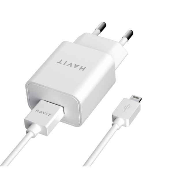 Зарядний пристрій HAVIT HV-ST112 USB з кабелем Lightning