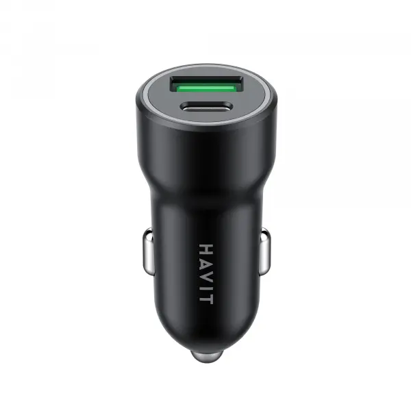 Автомобільний зарядний пристрій HAVIT HV-CC613 20W USB+USB-C