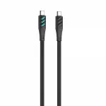 Кабель Type-C to Type-C HAVIT HV-CB6254 PD60W 3A 1м з LED індикатором Black - Зображення 3