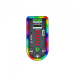 FM модулятор HAVIT HV-FM813BT 2USB+USB-C RGB Black - Зображення 2