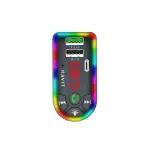FM модулятор HAVIT HV-FM813BT 2USB+USB-C RGB Black - Зображення 2