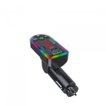 FM модулятор HAVIT HV-FM813BT 2USB+USB-C RGB Black - Зображення 3